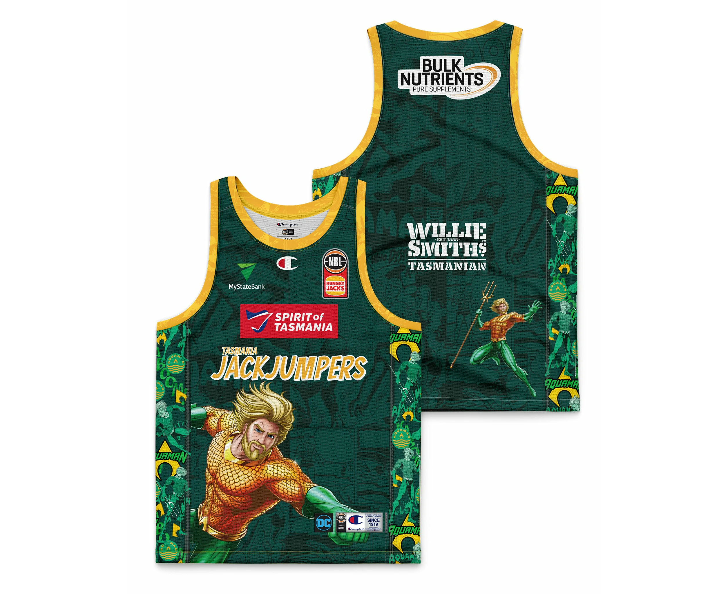 Tasmania JackJumpers 23/24 DC Aquaman Jersey