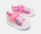 Skechers Toddler Girls' Twinkle Toes: Twinkle Sparks Sequin Party Light-Up Sneakers - Pink/Multi