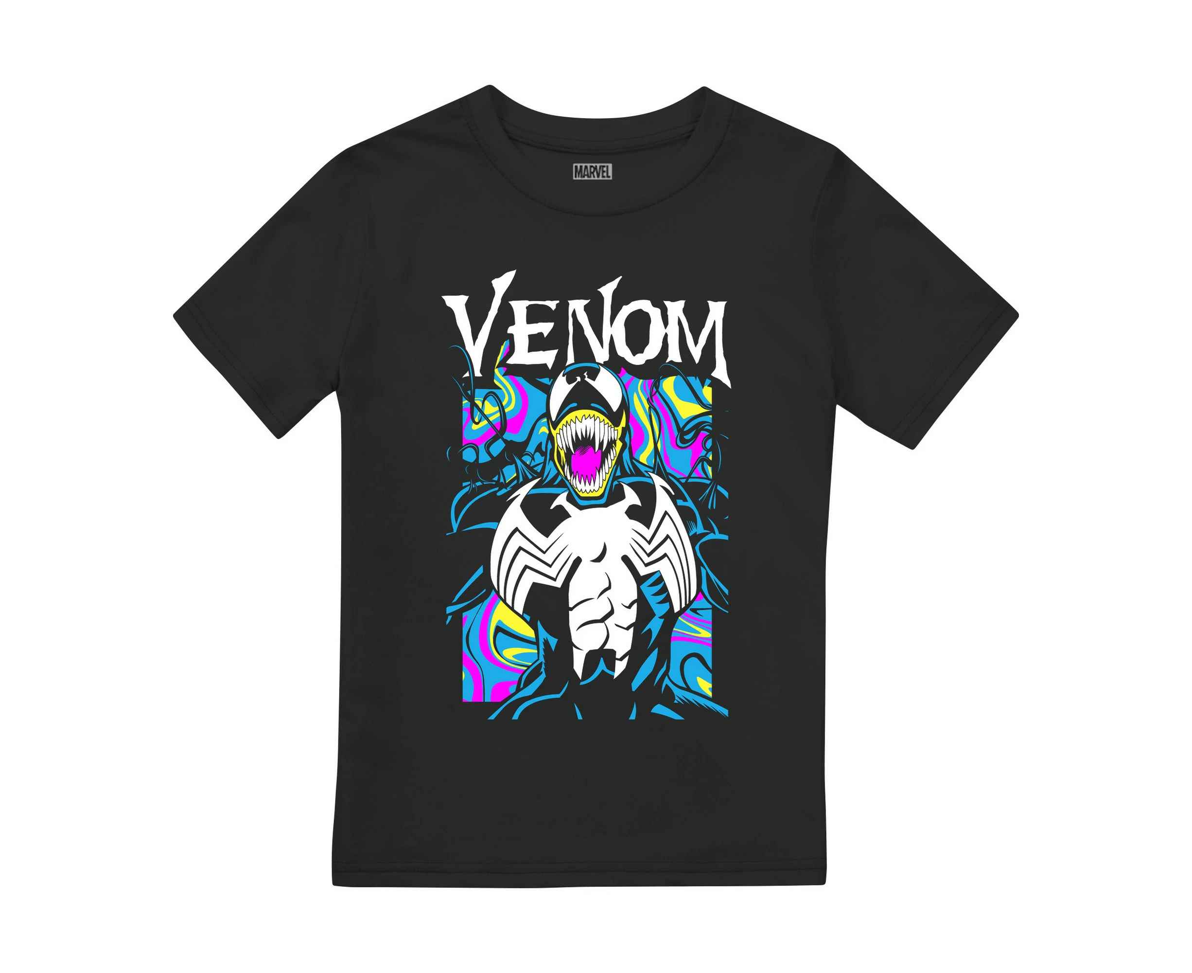 Venom Childrens/Kids Marble T-Shirt (Black) - TV2521