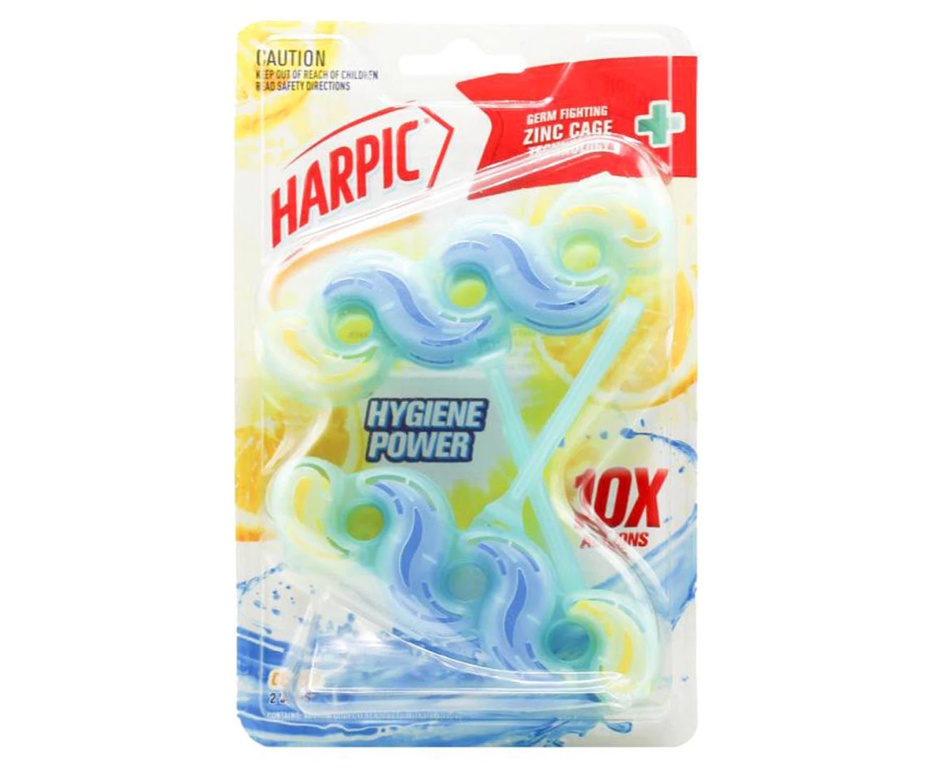 Harpic Hygiene Power Toilet Cage Cleaner Citrus 2pk