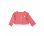 2-Piece Baby Girl's Long Sleeve Pink Butterfly Coat and Floral Dress