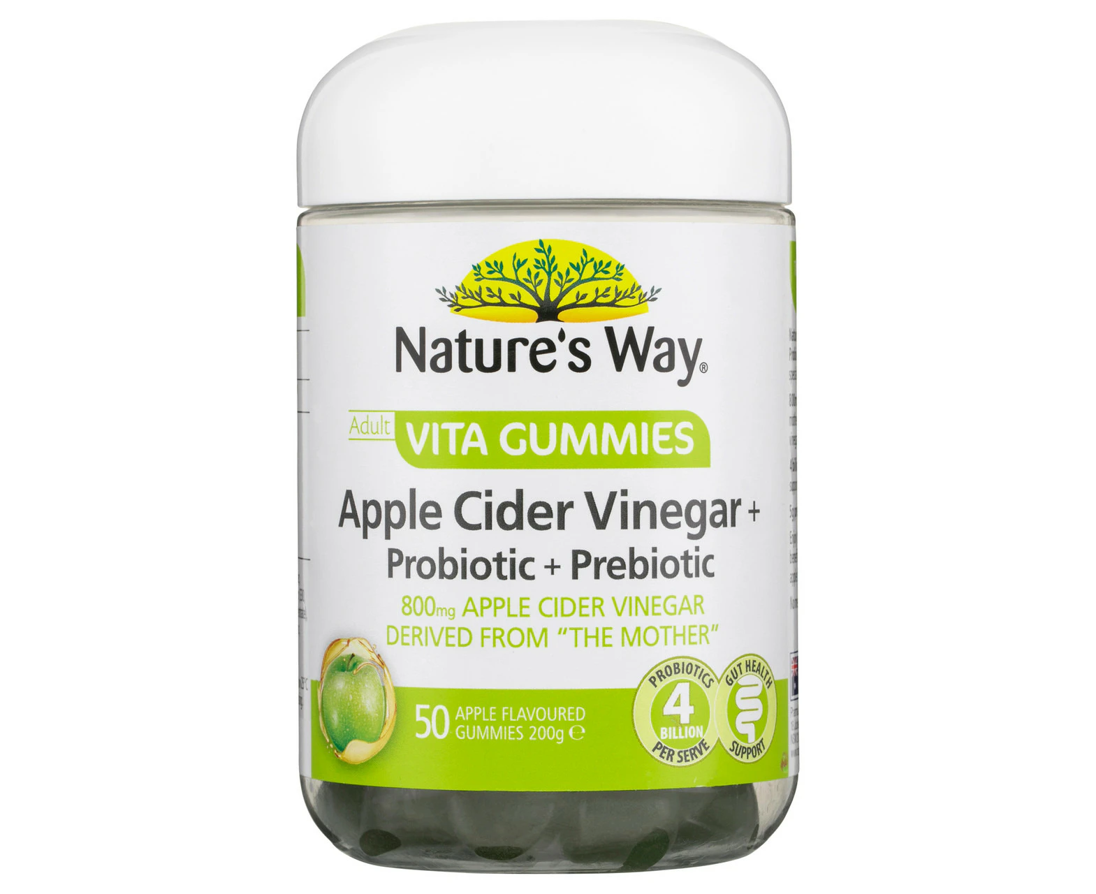 Nature's Way Adult Vita Gummies Apple Cider Vinegar + Probiotic & Prebiotic 50