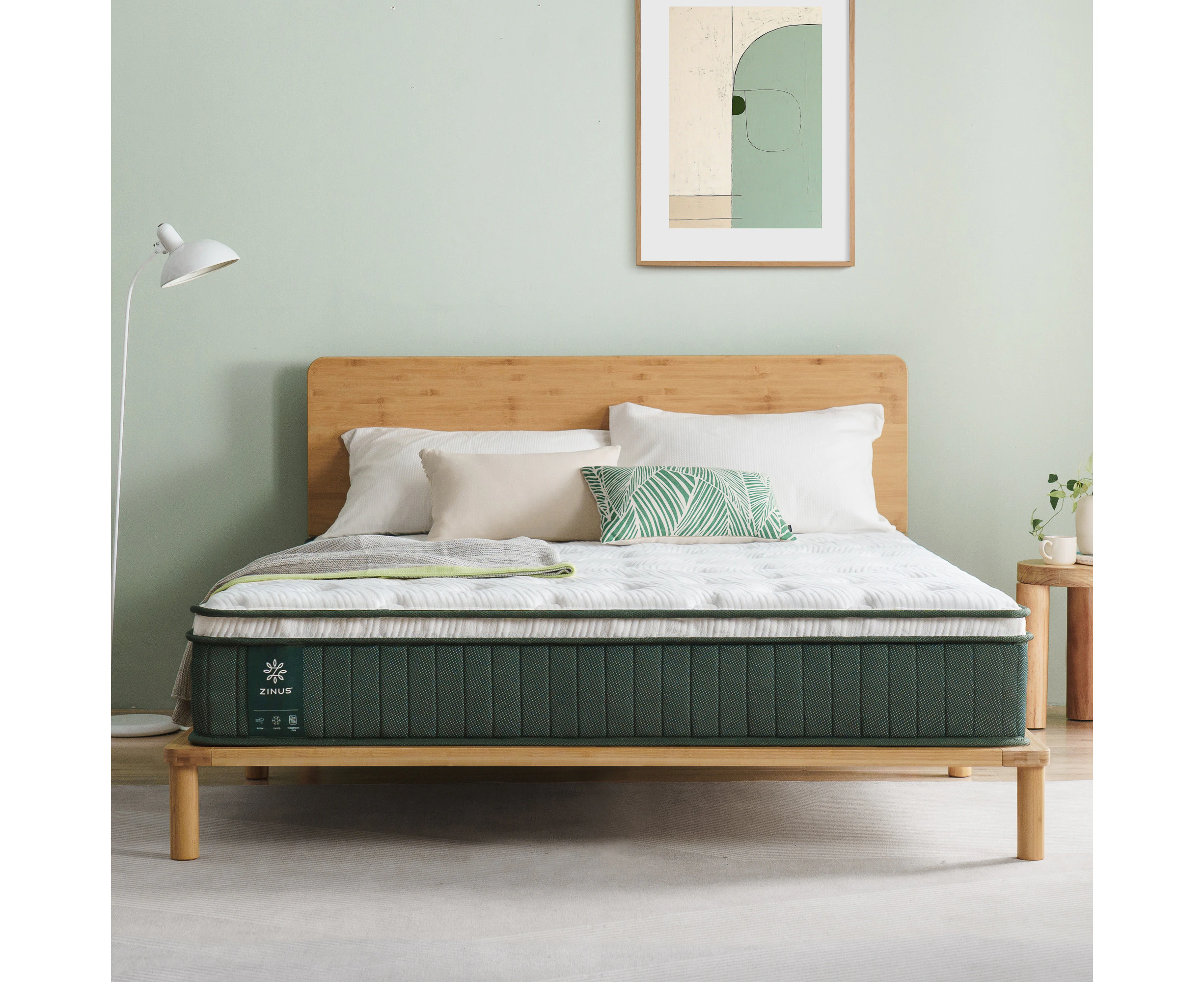 Zinus Green Premium Pocket Spring Euro Top Mattress