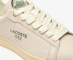 Lacoste Men's Carnaby Pro Leather Sneakers - Off White/Light Yellow