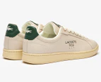 Lacoste Men's Carnaby Pro Leather Sneakers - Off White/Light Yellow