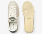 Lacoste Women's Carnaby Pro Leather Sneakers - Off White/Light Yellow