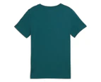 Puma Boys' Squad Big Graphic Tee / T-Shirt / Tshirt - Cold Green