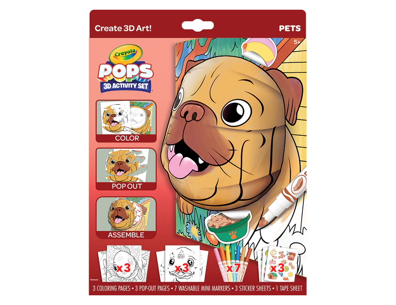 Crayola Pets POPS 3D Activity Set