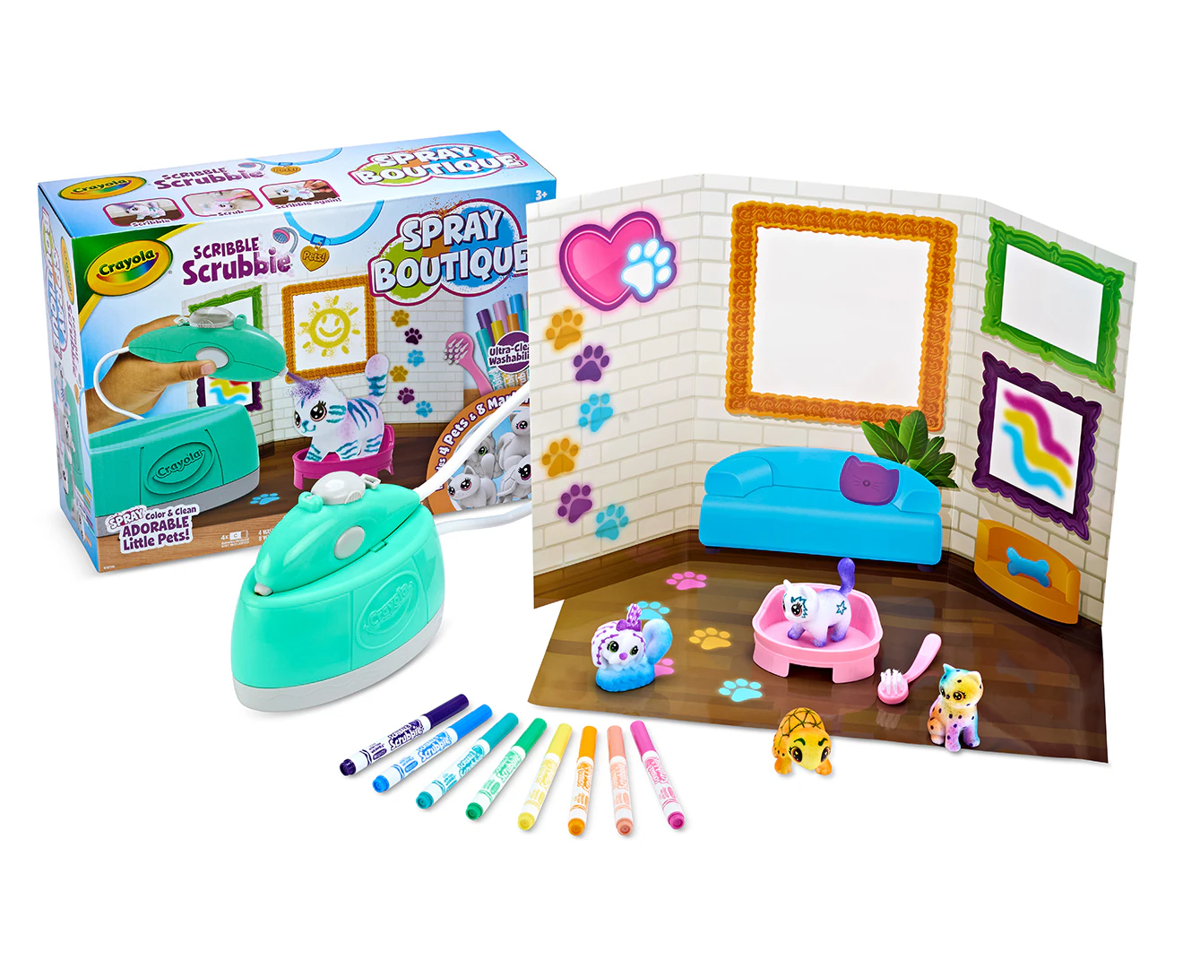 Crayola Scribble Scrubbie Pets Spray Boutique Activity Set