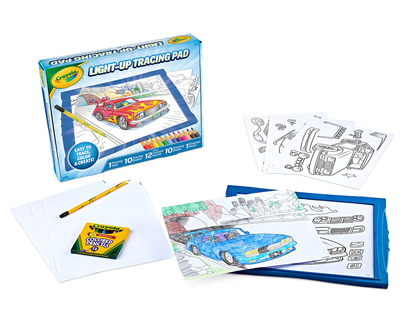 Crayola Cars Light-Up Tracing Pad