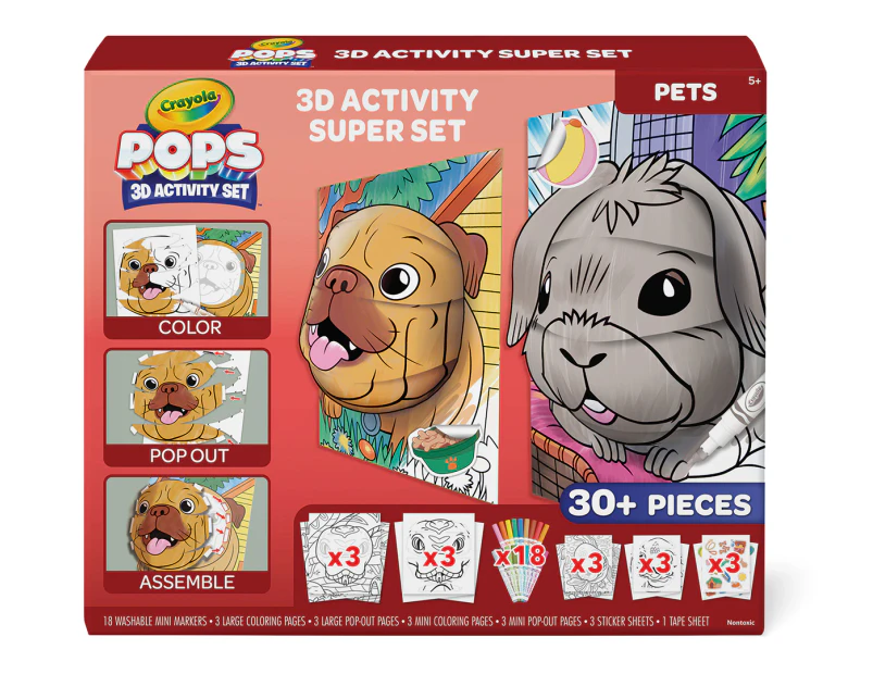 Crayola Pets POPS 3D Super Activity Set