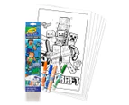 Crayola Minecraft Giant Colouring Poster Pages Activity Set