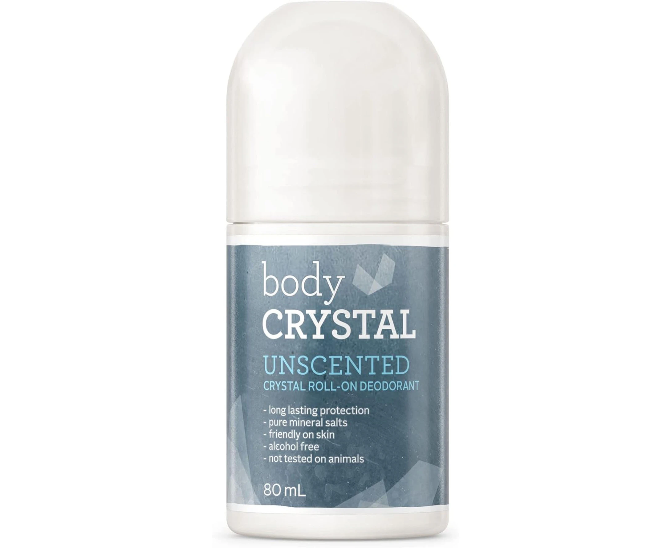 Body Crystal Unscented Roll On Deodorant 80 ml