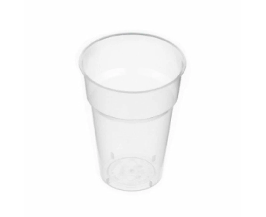 50pk 285ml (10oz) Clear Heavy Duty Plastic Drinking Cups