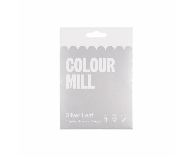 5pk Colour Mill Silver Leaf Sheets