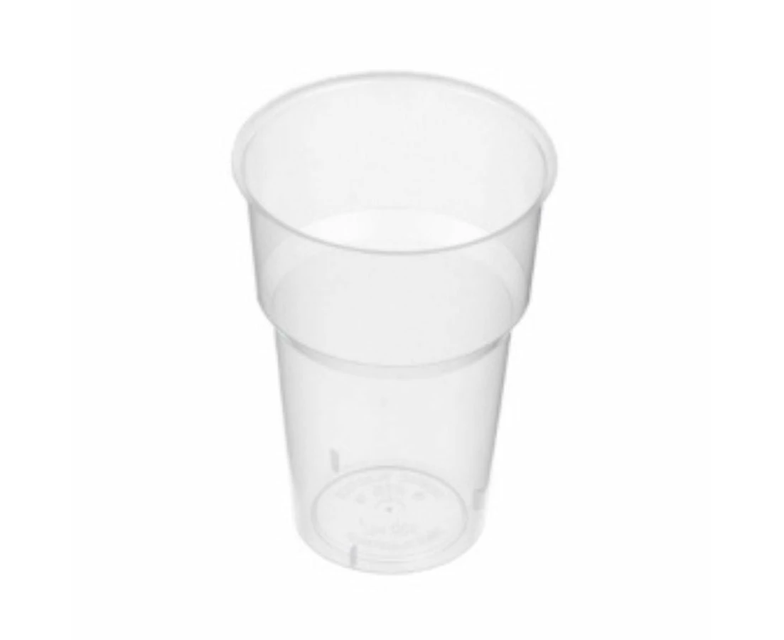 50pk 320ml (12oz) Clear Heavy Duty Plastic Drinking Cups