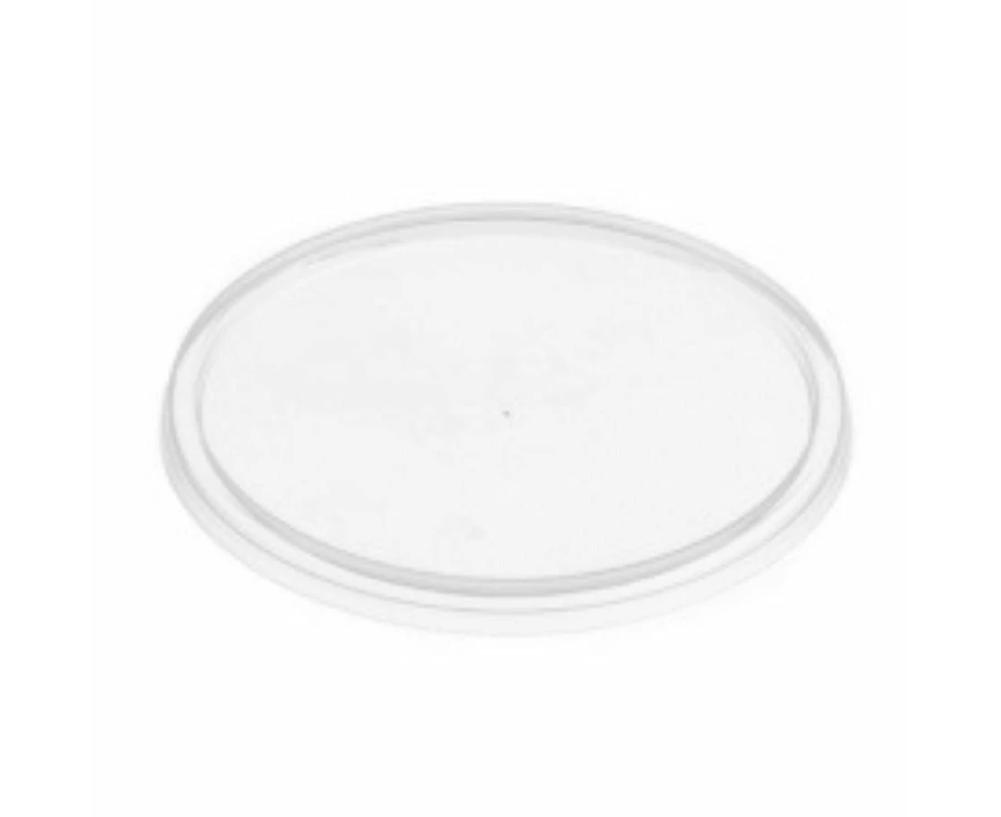 50pk 120mm Round Reusable Plastic Lids (Suit Round 280-850ml Containers) (LIDS ONLY)