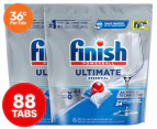 2 x 44pk Finish Ultimate Essential Dishwasher Tabs