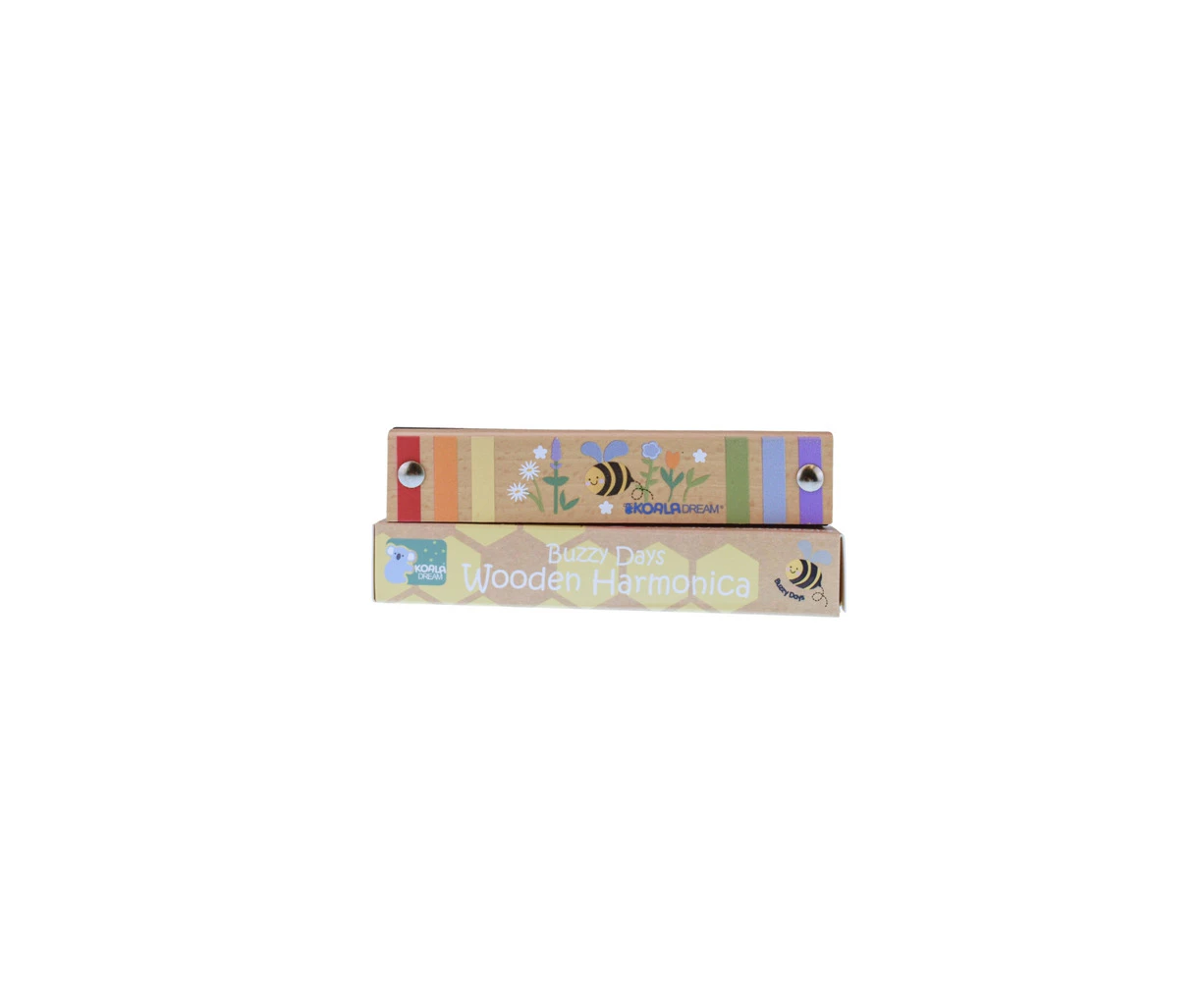 Koala Dream Buzzy Days Bee Kids/Toddler Wooden Harmonica Musical Fun Toy 3y+