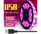 Led Light Belt Usb Plant Growth Light Belt 5V2835 Plant Light Belt Full Spectrum Vegetable Flower Plant Fill Light,0.5Mbare Board