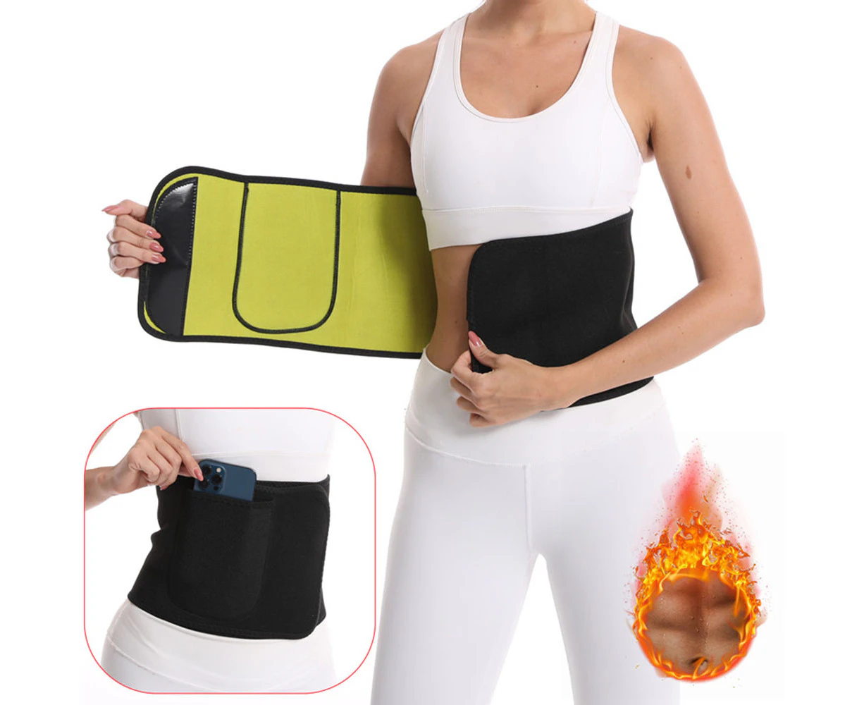 Waist Trimmer Fitness Belt for Adjustable - (Black 2)