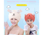 Little Rabbit Dry Hair Cap For Women, Cute Cartoon Ultra-Fine Fiber Quick Absorbing Dry Hair Towel, Children'S Coral Fleece Show,Navy Bluechildren'S Style