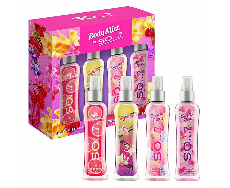 So...? Luscious Four Body Mist 4 Piece Gift Set