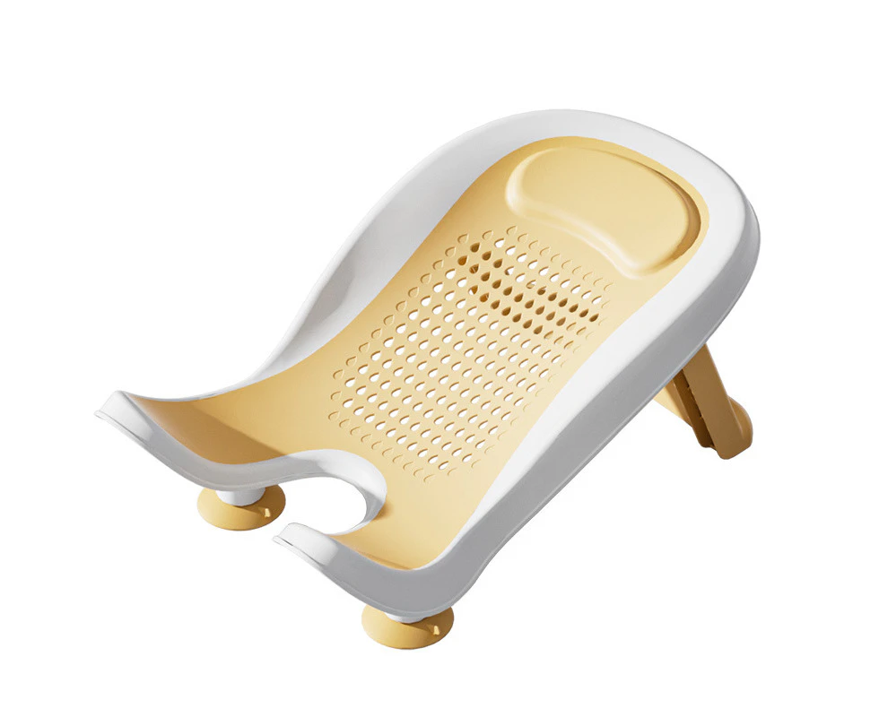 Newborn Butt Washing Artifact Portable Baby Butt Washing Rack Infant Bath Bath Rack Reclining Washable Pp Rack,Yellow