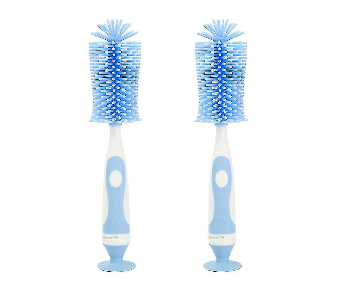 Soft Touch No Scratch Baby Bottle Cleaning Brush Nipple Cleaner With Stand And S