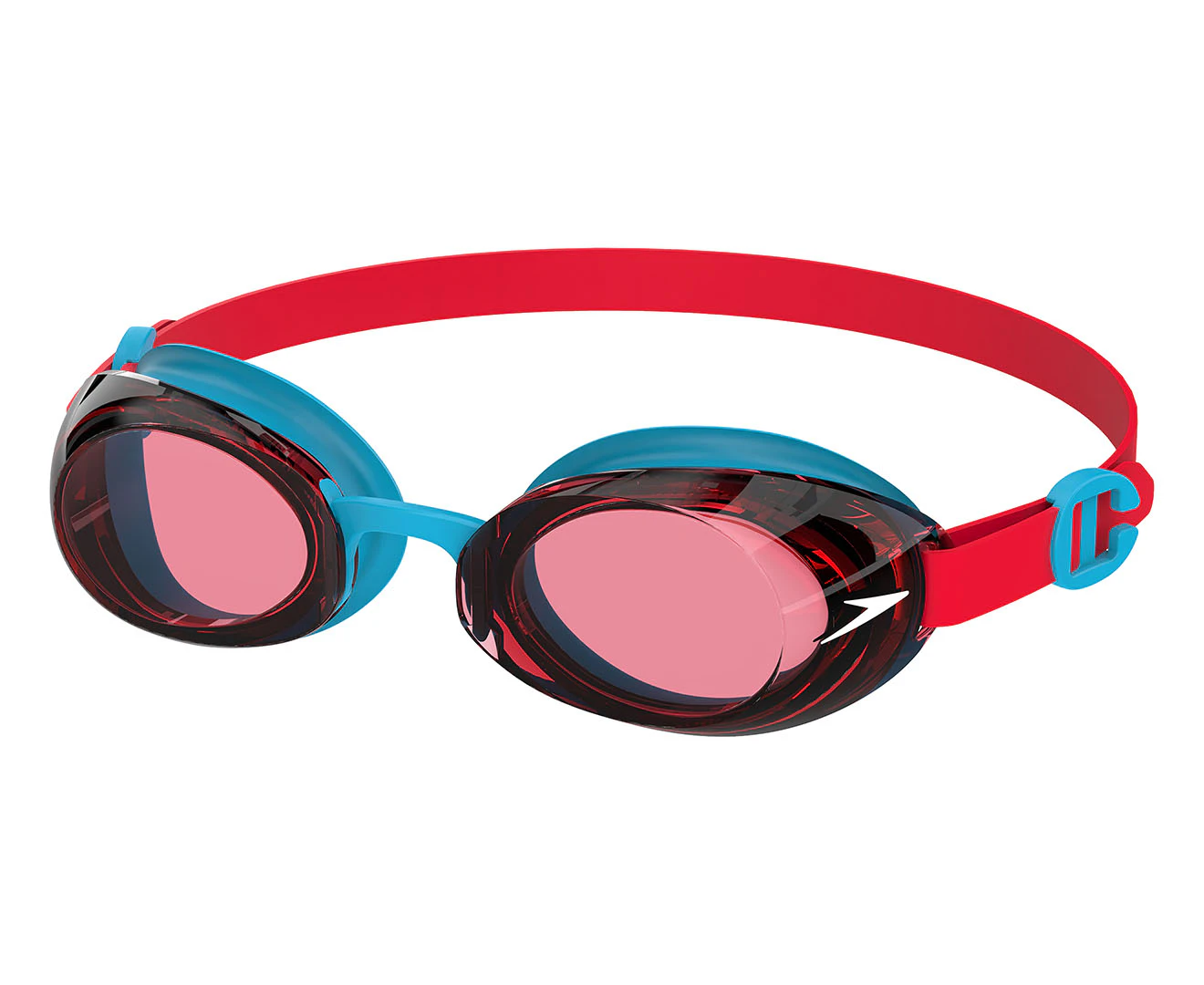 Speedo Kids' Jet Junior 2.0 Goggles - Turquoise/Lava Red