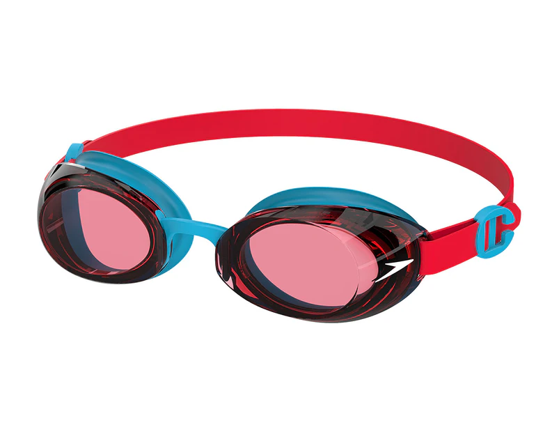 Speedo Kids' Jet Junior 2.0 Goggles - Turquoise/Lava Red