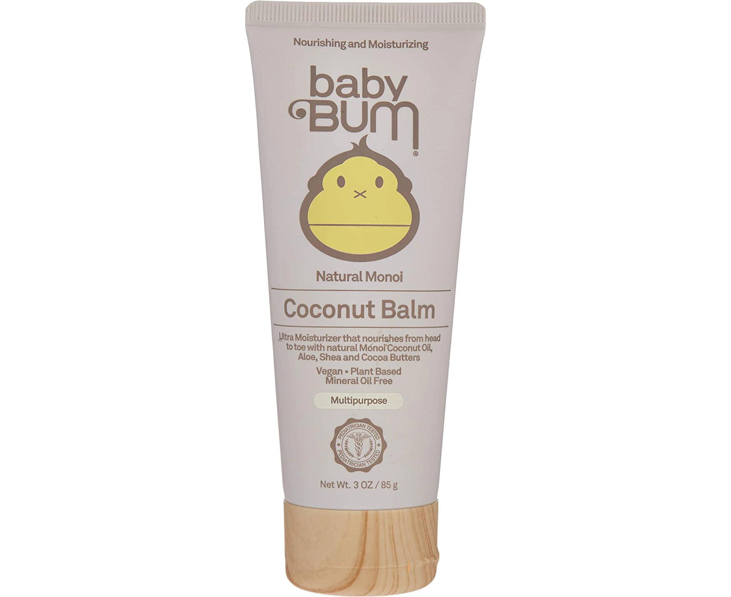 Sun Bum Baby Bum Monoi Coconut Balm | Natural Multipurpose Moisturizing Coconut Oil for Sensitive Skin with Shea and Cocoa Butter| Natural Fragrance | Glut