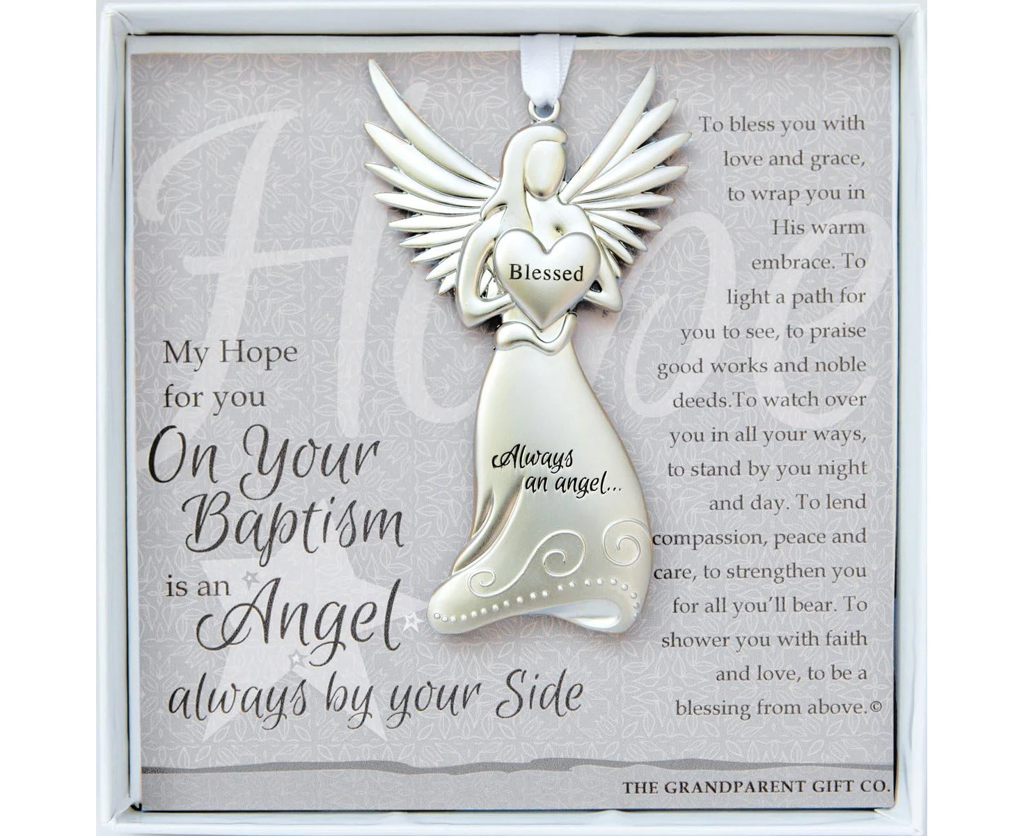 Always an Angel On Your Baptism Keepsake Gift/Ornament