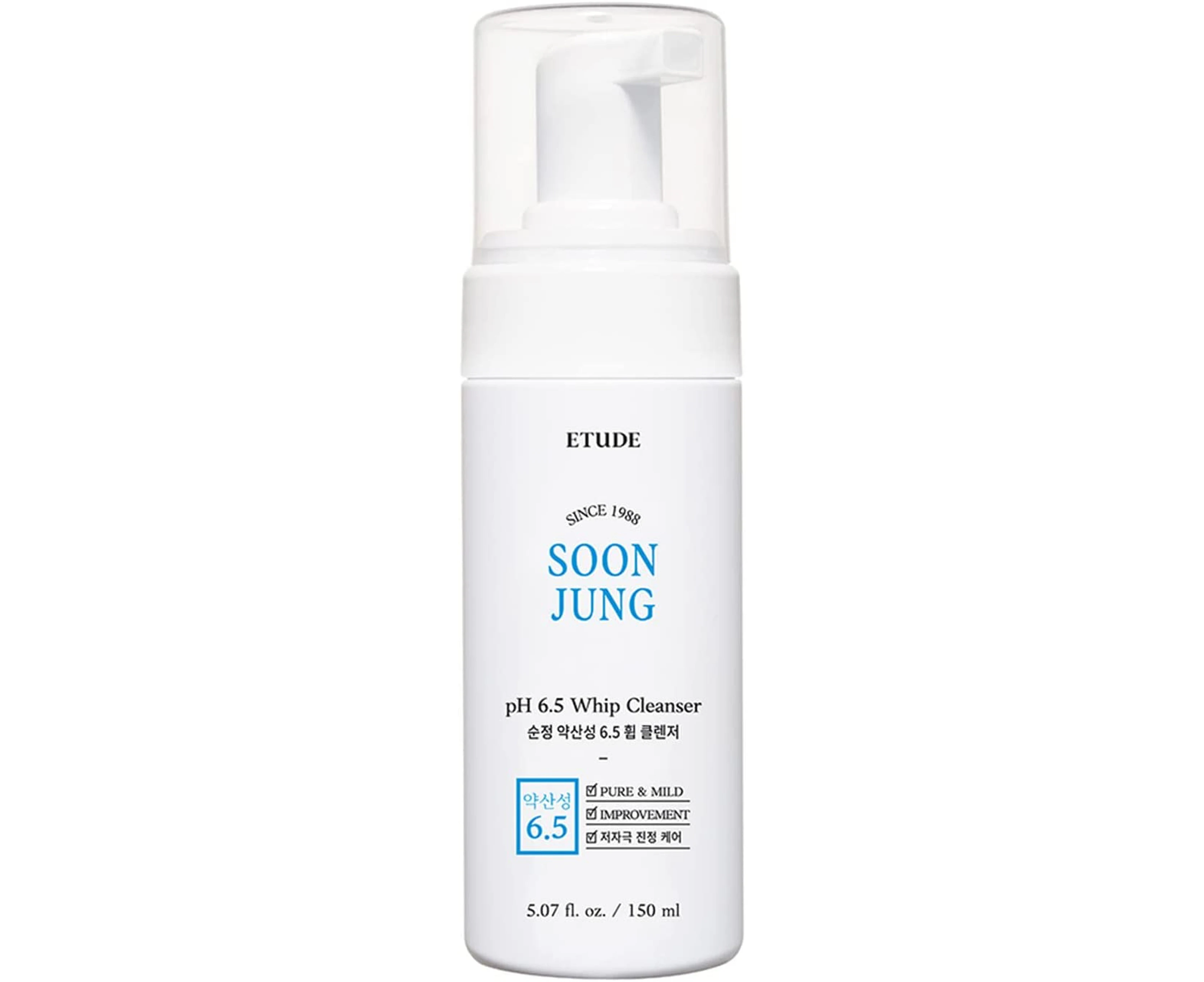 Etude House SoonJung pH 6.5 whip Cleanser (150ml-Regular Size)