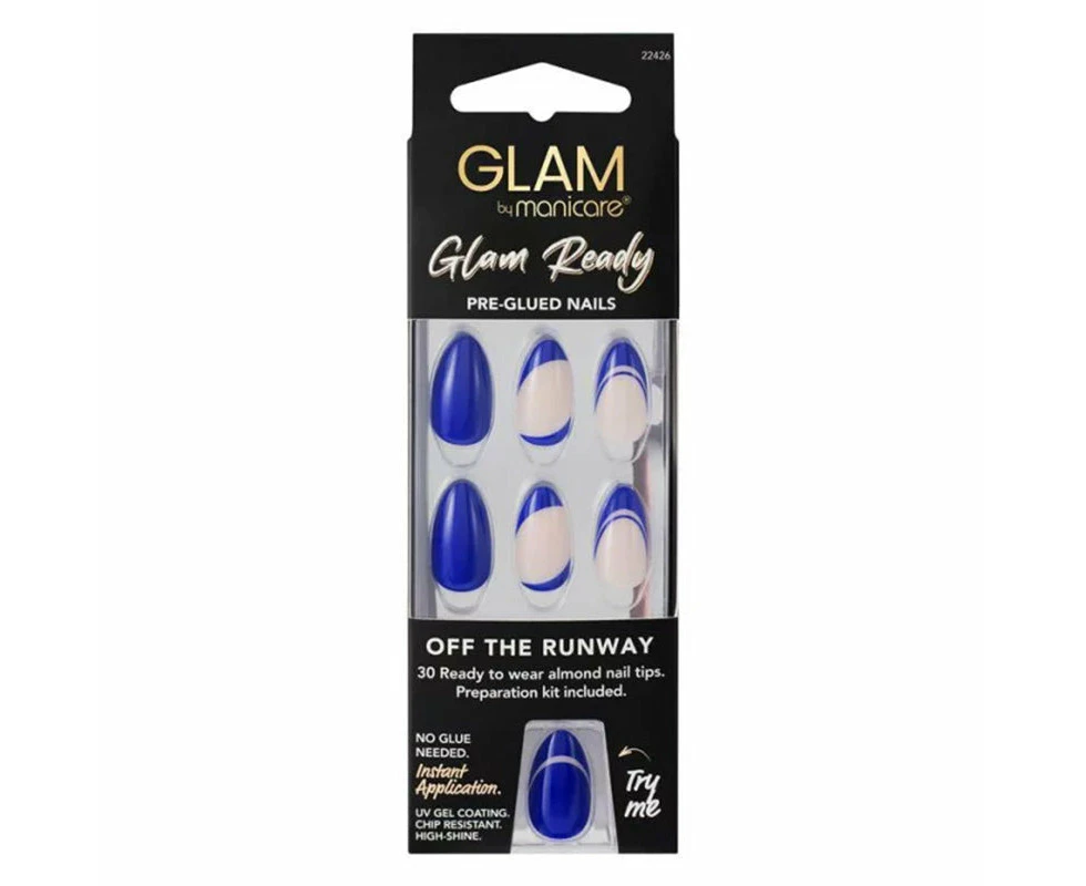 Manicare Glam Ready Nails 30 pack - Off The Runway