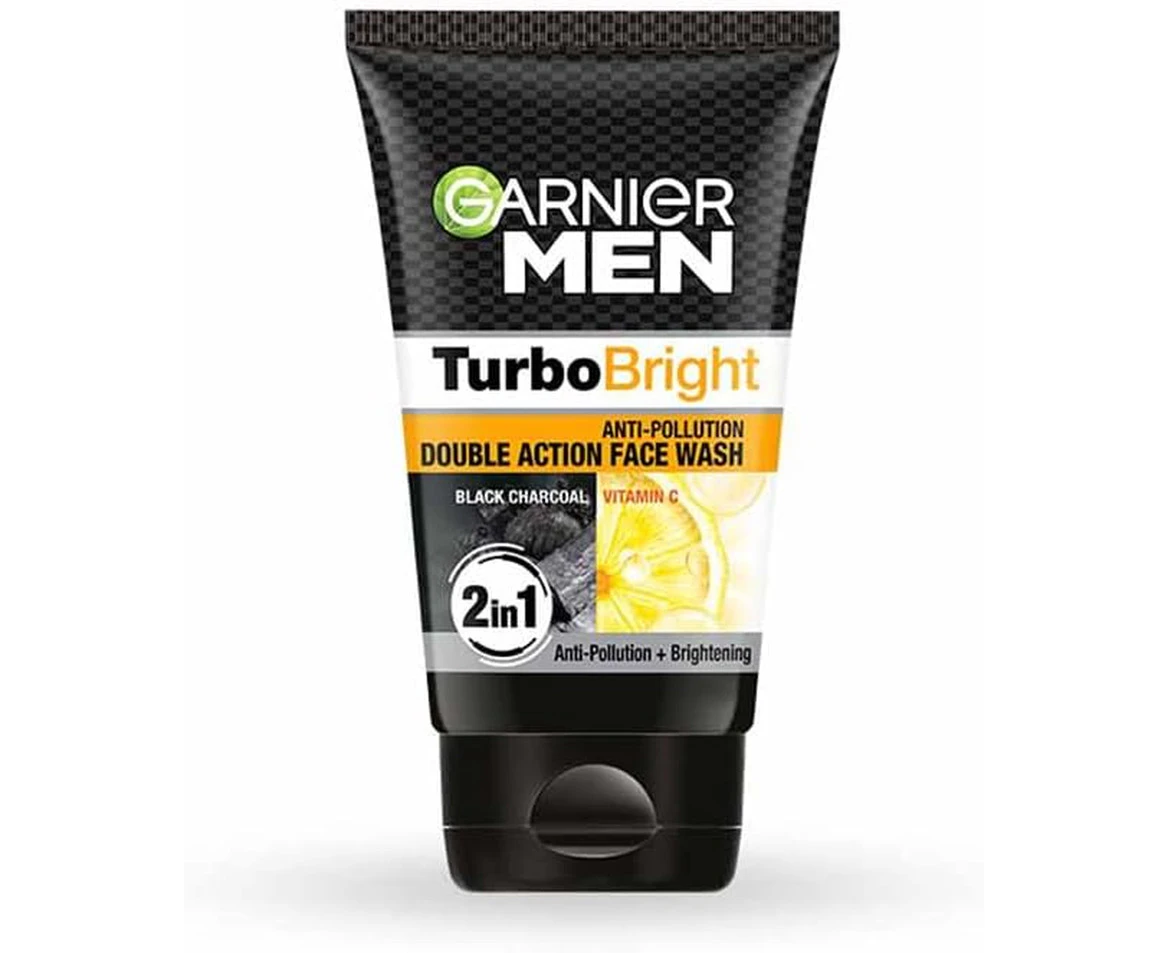 Garnier Men Power White Anti-Pollution Double Action Facewash, 100gm