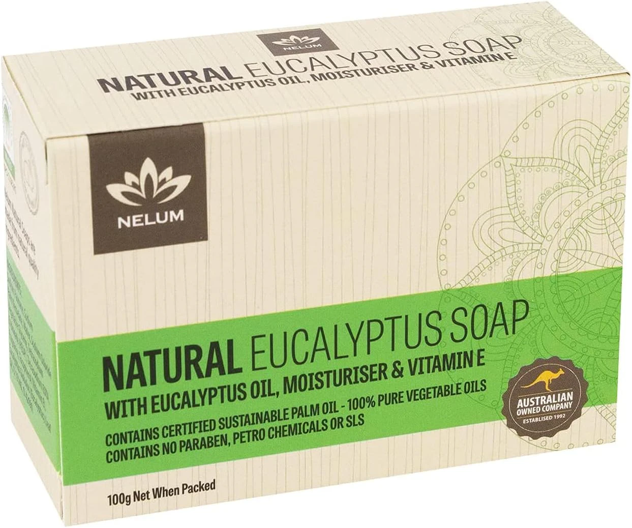 Nelum Eucalyptus Natural Soap Bar, 100 g