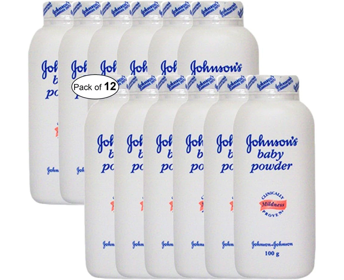 Johnson’s Baby Powder White (100g) (Pack of 12)