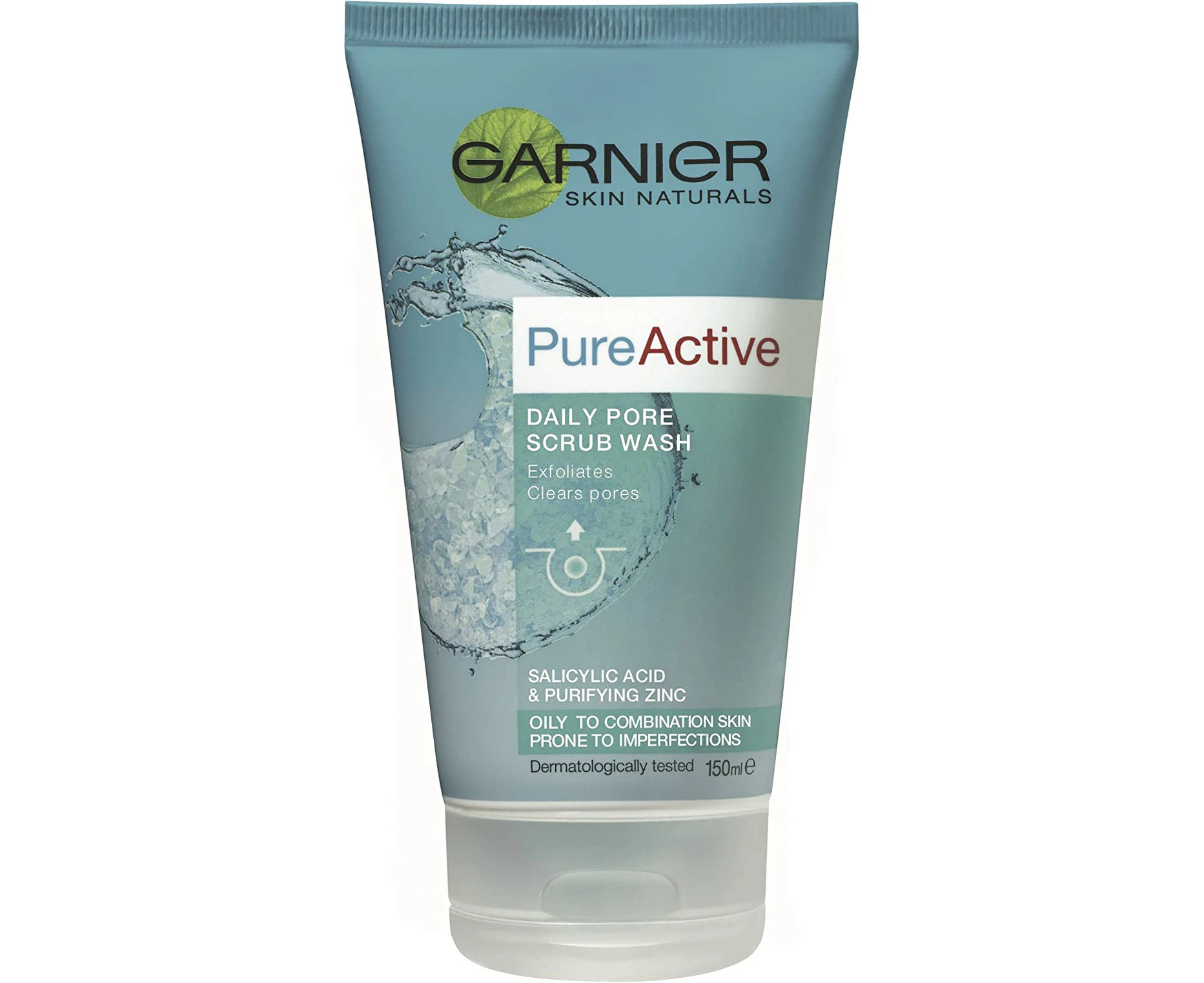 Garnier Pure Active Daily Pore Scrub Wash 150ml