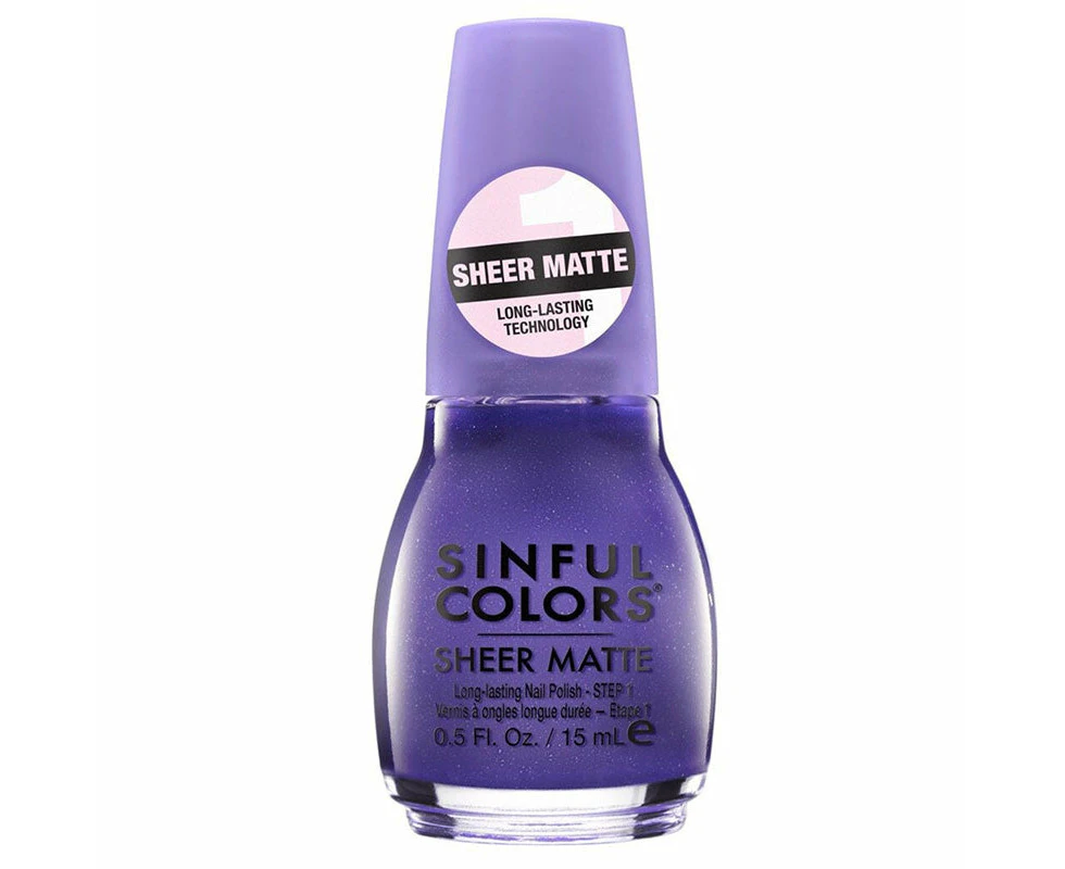 Sinful Colors Sheer Matte Nail Polish Veiled In Violet