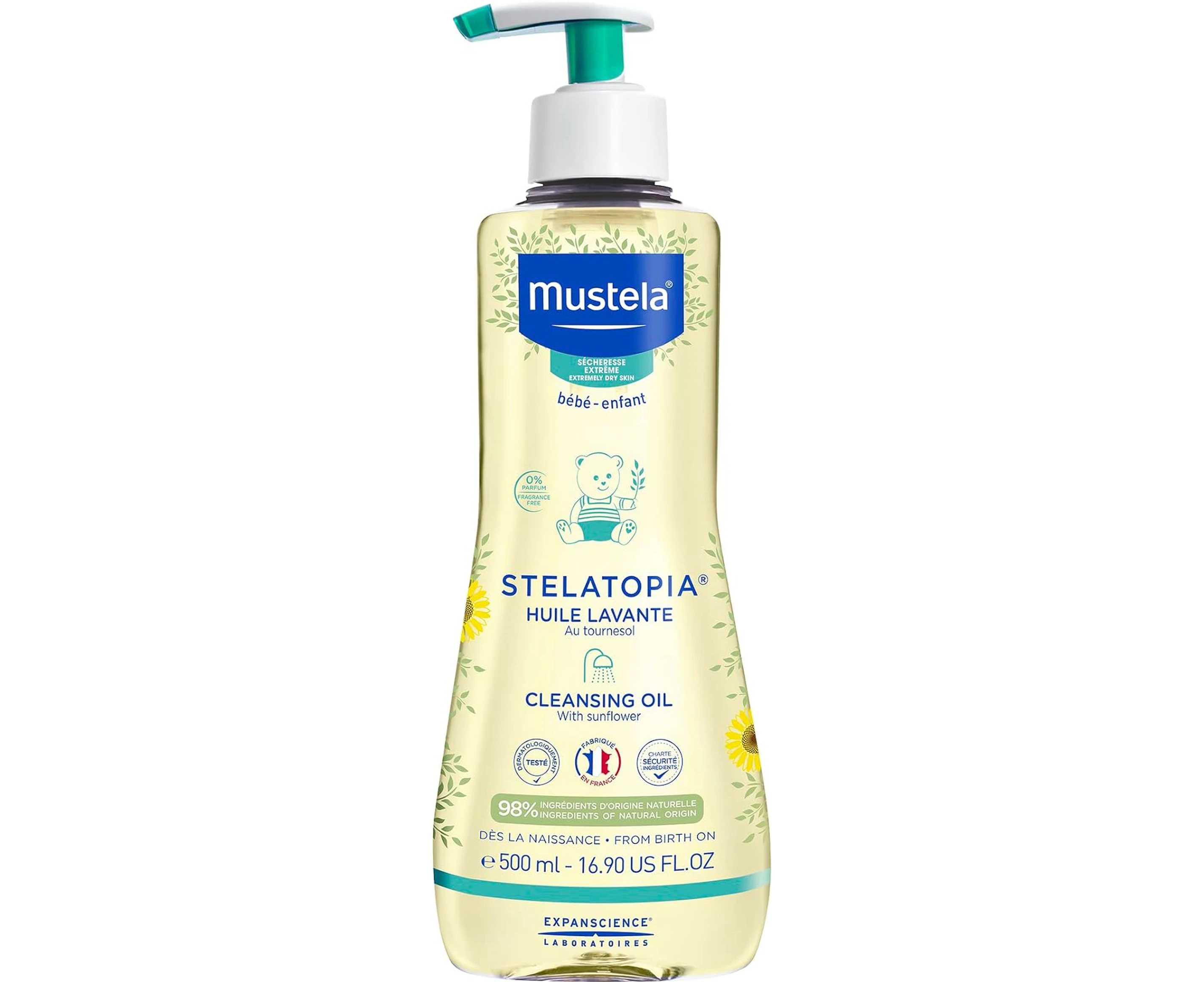 Mustela Stelatopia Cleansing Oil - for eczema-prone skin - 500ml