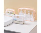 Outdoor Thickened Pvc Cosmetic Bag Transparent Toiletry Bag Travel Storage Bag Portable Waterproof And Dustproof Storage,Whitemedium Sizeupgraded Version