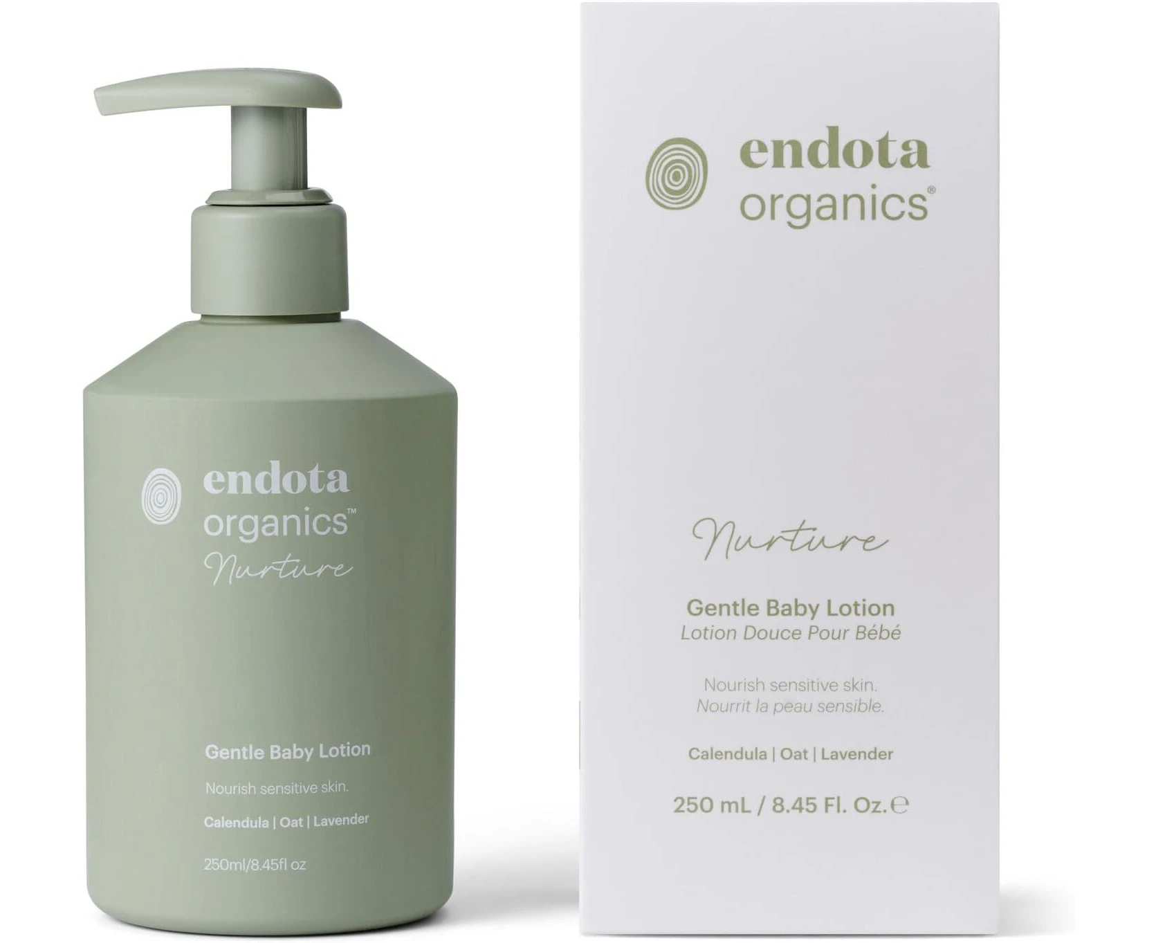 endota Organics Nuture Gentle Baby Lotion 250 ml, a Gentle, Natural and 100% Non-Toxic Body Lotion for Delicate Newborn Skin.