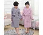 Pure Cotton Hotel Bathrobe Autumn And Winter Thickened Towel Material Nightgown Extended Hooded Children Parent-Child Male And F,Whitemadult Men'S Style