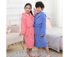 Pure Cotton Hotel Bathrobe Autumn And Winter Thickened Towel Material Nightgown Extended Hooded Children Parent-Child Male And F,Whitemadult Men'S Style