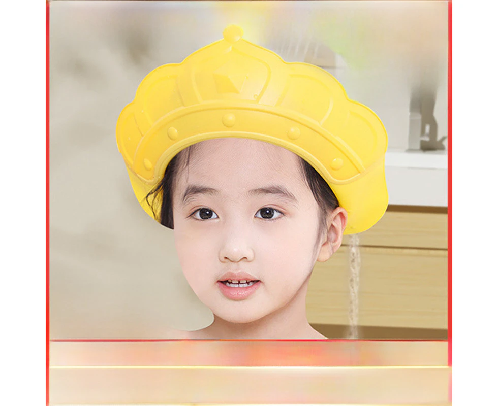 Baby Shampoo Cap Children'S Shower Cap Baby Shampoo Cap Waterproof Adjustable Silicone Ear  Protection Baby Shampoo Artifact,Style Color