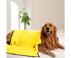 Coral Fleece Pet Absorbent Towel Quick-Drying Dog Bathing Large Medium Small Cat Soft Bath Towel,Grey Purple30*60Cm