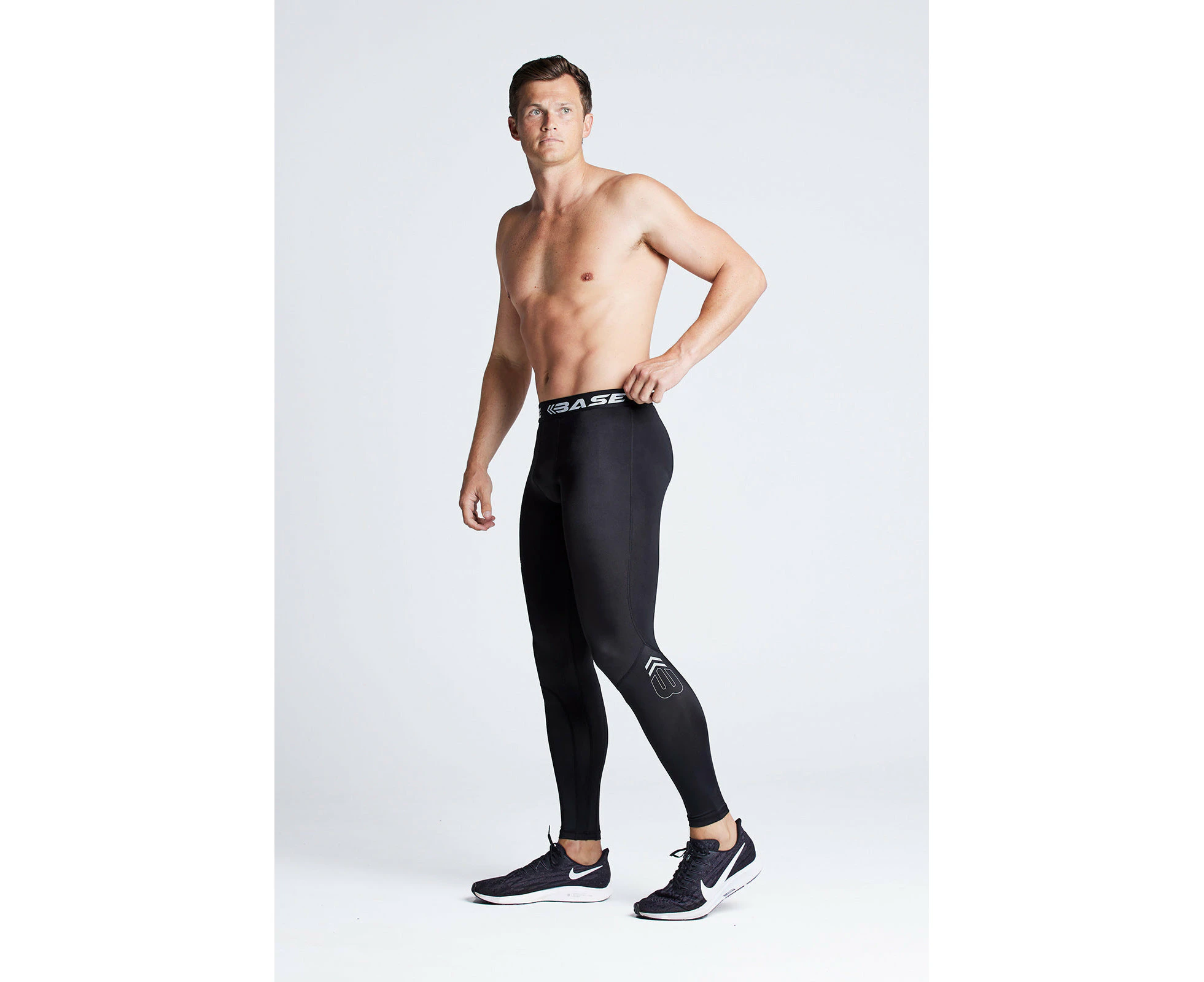 BASE Men's Compression Tights - Black