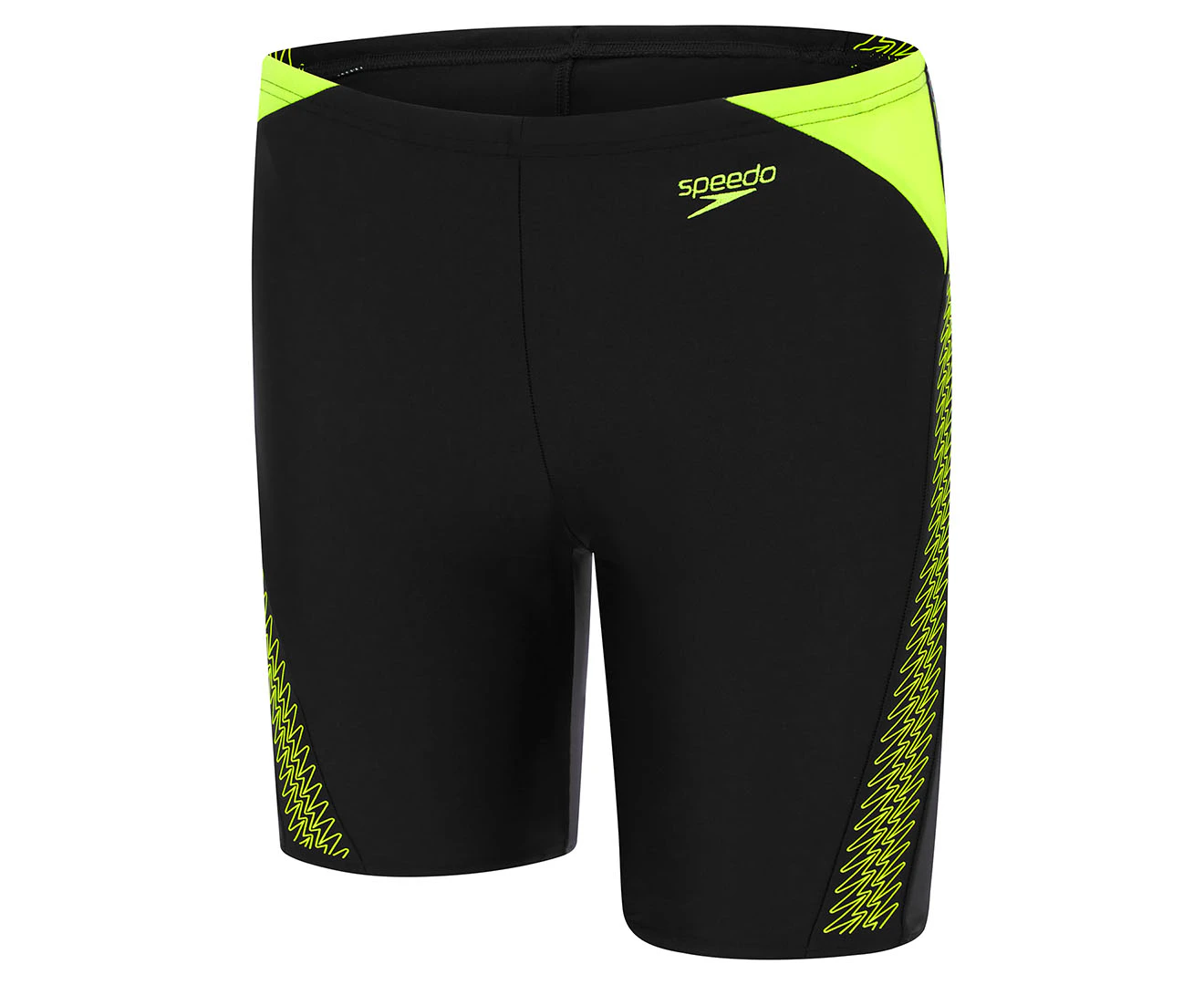 Speedo Boys' Hyperboom Splice Jammers - Black/Yellow