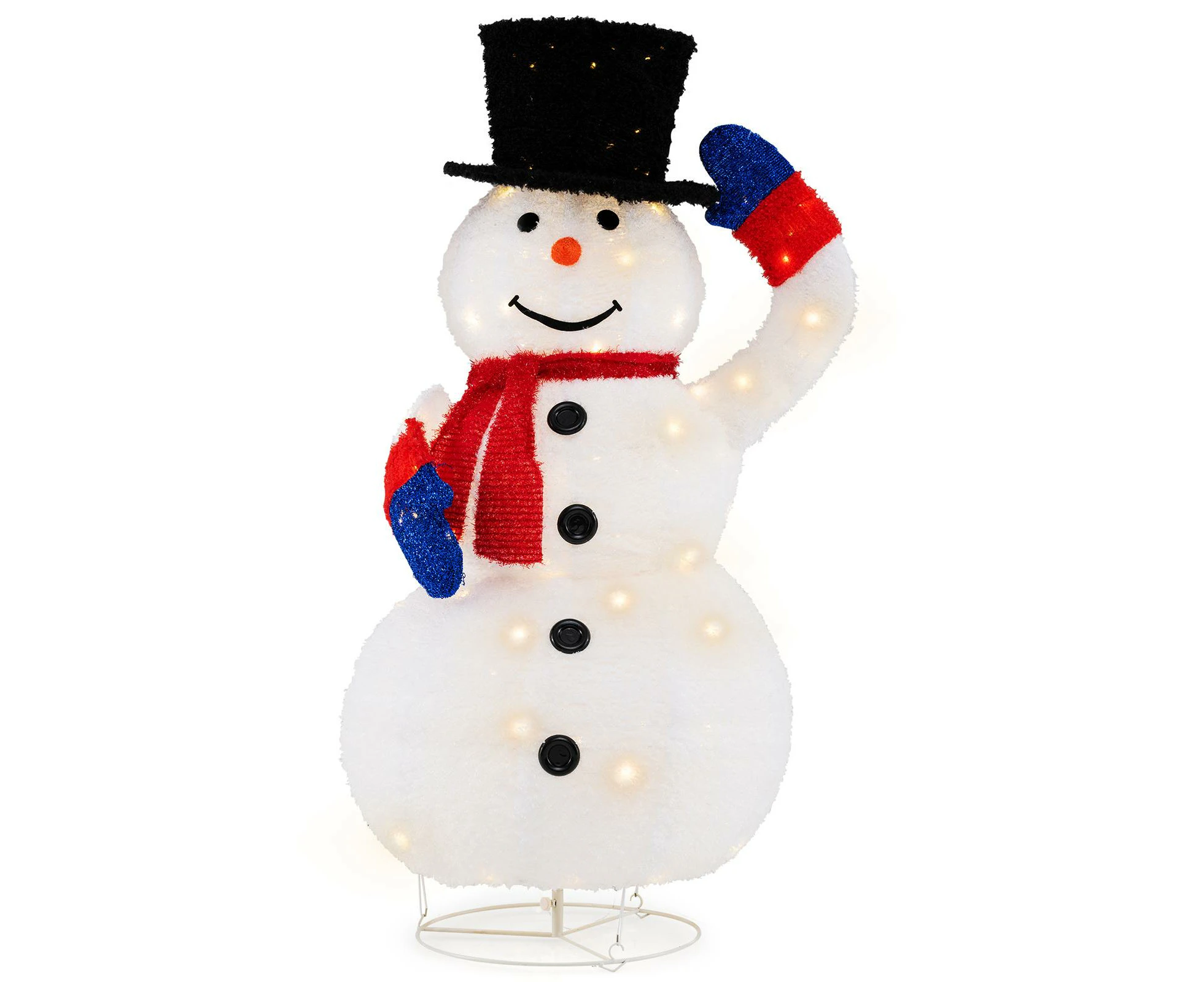 Costway Beautiful Snow Man w/120 Ordinary LED Warm White Light